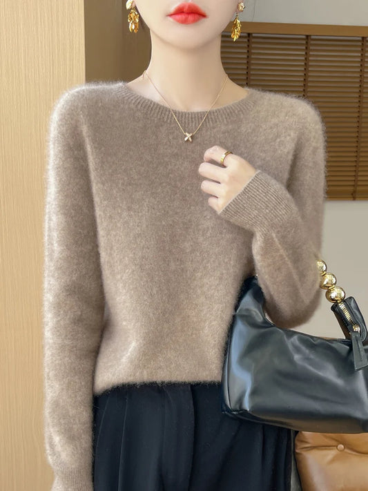 Clothing O-Neck Pullover Sweater Fashion Tops