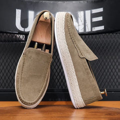 Men Loafers Fashion Canvas Footwear Soft Flat Comfy