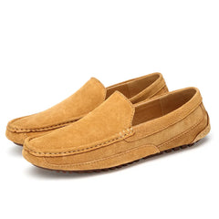 Suede Leather Man Loafers Boat Shoes Moccasins