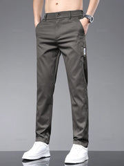 Stretch Ultra-thin Men's Casual Pants Slim Business Trousers