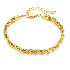 Stainless Steel Bracelet For Men 16cm Rope Chain
