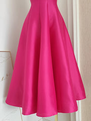 Designer Evening Party Dress Style Big Hem Drape Midi Long Pleated