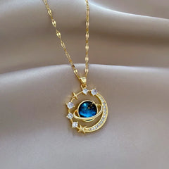 Starry Pendant Necklace With Micro-Inlaid Zirconium Luxury Pendants