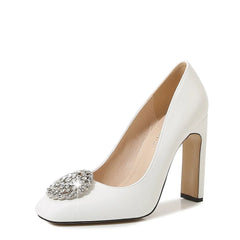 High Heels Women Party Shoes Pumps Plus Size Rhinestone