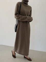 Women Oversize Knitted Sweater Dress Style