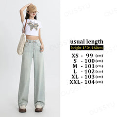 Thin Loose Wide Leg Straight High Waisted Pant Fashion