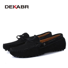 Plus Size Men's Casual Shoes Leather Flats Driving Loafers Footwear