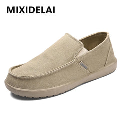 Fashion Men's Canvas Breathable Walking Driving Flats Casual Shoes