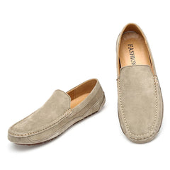 Suede Leather Man Loafers Boat Shoes Moccasins