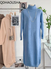 Women Oversize Knitted Sweater Dress Style