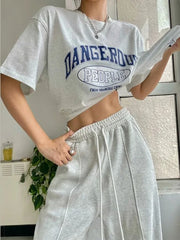 Women Sweatpants Casual Joggers Harajuku Fashion Y2k Wide Leg Trousers