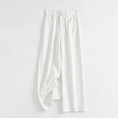 Fashion High Waist StraightWide Leg Full Length Denim Pants Streetwear