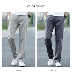 Summer Men's Thin Stretch Straight Casual Pants Business Fashion