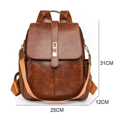PU Leather Backpacks Designer Knapsack Large Capacity