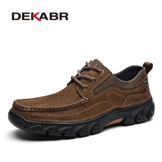 Comfortable Classical Genuine Leather Flats Shoes Causal Working Sneaker