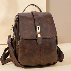 PU Leather Backpacks Designer Knapsack Large Capacity