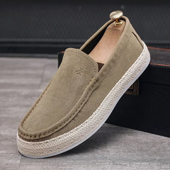 Men Loafers Fashion Canvas Footwear Soft Flat Comfy