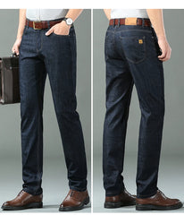 Lightweight Fit Straight Men's Jeans Classic Business Clothes