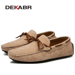 Plus Size Men's Casual Shoes Leather Flats Driving Loafers Footwear
