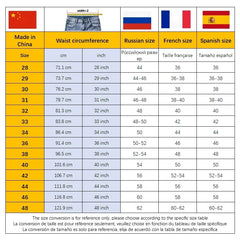 Plus Size Classic Men's Jeans Loose Straight Stretch Business Casual Trousers