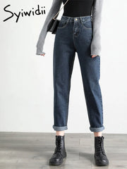 High Waist Jeans Street Style Cotton Vintage Harem Pants