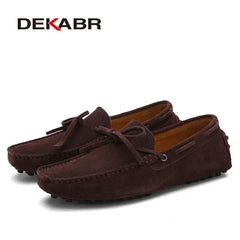 Plus Size Men's Casual Shoes Leather Flats Driving Loafers Footwear