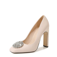 High Heels Women Party Shoes Pumps Plus Size Rhinestone