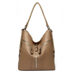 Women Soft Leather Backpacks Purses Large Capacity Shoulder Bag