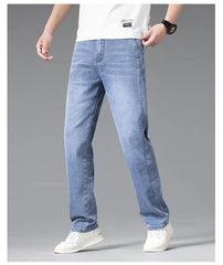 Summer Thin Jeans Men's Loose Straight Pants Fashion