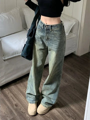 Y2k Baggy Wide Leg Jeans Women Vintage Streetwear Denim Pants