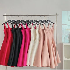 Designer Evening Party Dress Style Big Hem Drape Midi Long Pleated