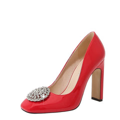 High Heels Women Party Shoes Pumps Plus Size Rhinestone