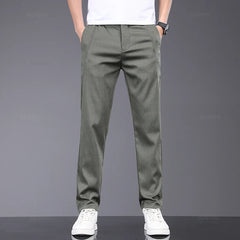 Brand Clothing Summer Thin Lyocell Fabric Casual Pants