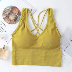 Seamless Anti-sweat Shockproof Padded Breathable Sports Bra