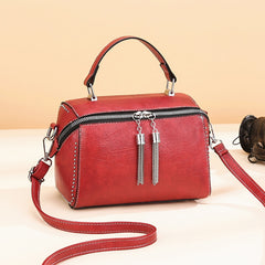 Brand Women Leather Handbags Fashion Rivet Female Bag Multicolor