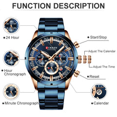 Men Watch Top Brand Luxury Sports Quartz Mens Watches