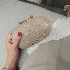 Golden Evening Clutch Bag Women Bags Wedding Shiny Handbags