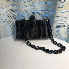 Ink Marble Acrylic Bag Fashion Women Clutches Bridesmaid Handbags