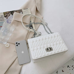 Leather Handbag Luxury Brand Chain Handle Shoulder Messenger Bags