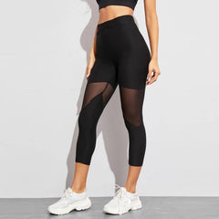 Leggings Gothic Insert Mesh Design Trousers Pants