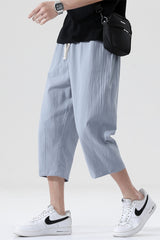 Casual Pants Men Wild Cotton and Linen Loose Linen Pants Style