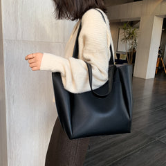 bag large capacity shoulder bags high quality PU leather shoulder bags