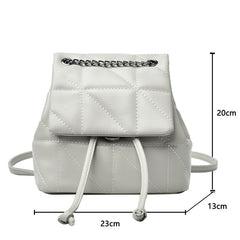 PU Leather Shoulder Bag Female Ladies School Backpack