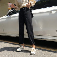 One-shoulder Jumpsuits Women Buttons Solid Style