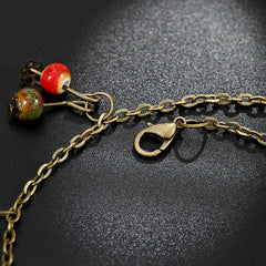retro style imitation fruit Women anklet