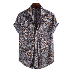 Men Short Sleeve Male Shirts for Mens Social Man Designer Clothes