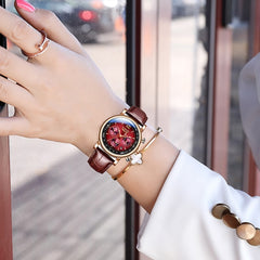 Watch Women Casual Ladies Watches Leather Waterproof Quartz