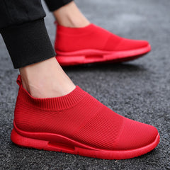 Men Light Running Shoes Jogging Shoes Breathable Man Sneakers Slip on