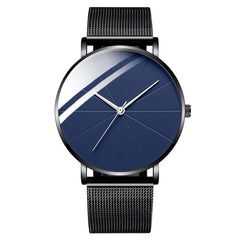 Minimalist Men Fashion Watches Simple Men Business Ultra Thin Stainless Steel