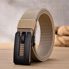 Men Belt Army Outdoor Sports Designer Automatic Buckle Male
